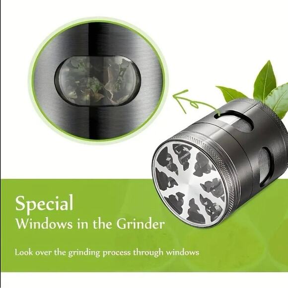Mini Spice Herb Grinder -4-layer Zinc Alloy - Picture 6 of 9